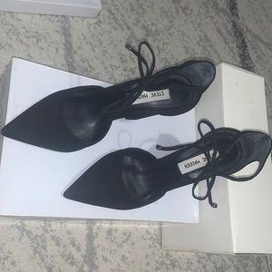 Black closed toe heels